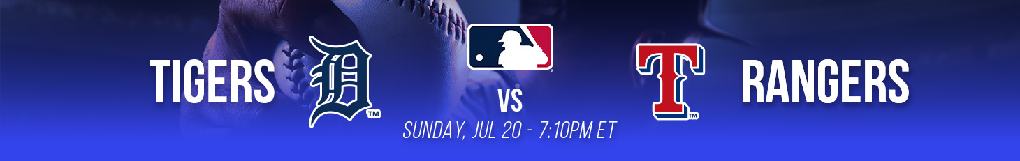 MLB Tigers vs Rangers