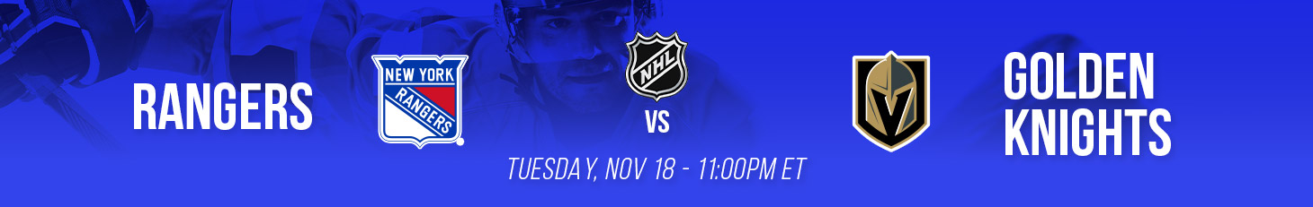 NHL Rangers vs Golden Knights